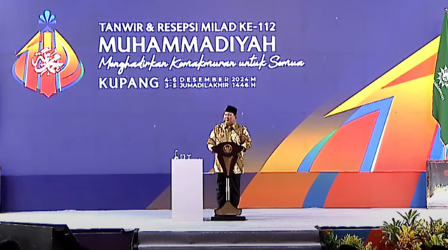 Prabowo Subianto di Milad 112 Muhammadiyah di Kupang