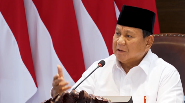 Prabowo Ucapkan Terima Kasih Ke Anggota Kabinet